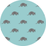 Armadillo Pattern On Blue Sticker