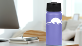 Armadillo Sticker on a Water Bottle (New) example