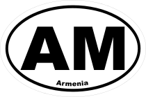 Armenia Am Oval Sticker