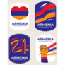 Armenia Badge Sticker Sheet