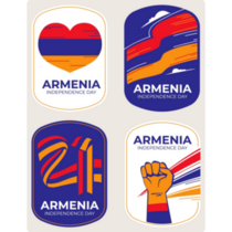 Armenia Badge Sticker Sheet