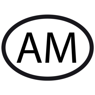 Armenia Country Code Sticker