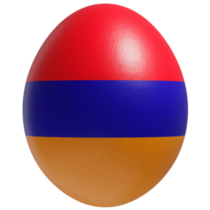 Armenia Egg Sticker