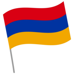 Armenia Flag Cartoon Sticker