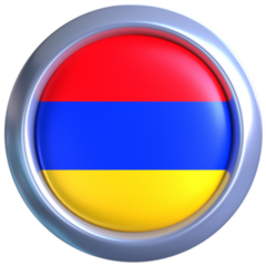 Armenia Flag Circle Sticker