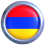 Armenia Flag Circle Sticker