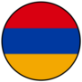 Armenia Flag Circle Sticker