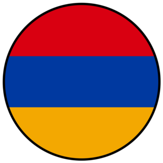 Armenia Flag Circle Sticker