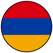 Armenia Flag Circle Sticker