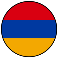 Armenia Flag Circle Sticker