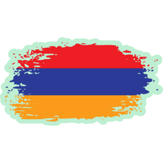 Armenia Flag Green Sticker