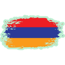 Armenia Flag Green Sticker
