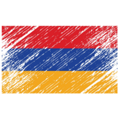 Armenia Flag Grunge Sticker