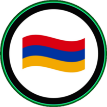 Armenia Flag Neon Sticker