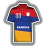 Armenia Football Jersey Sticker