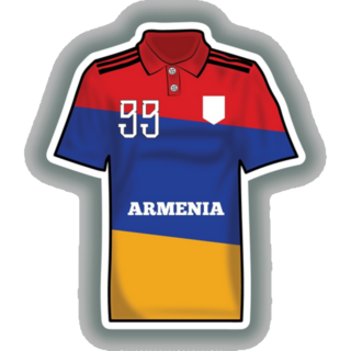 Armenia Football Jersey Sticker