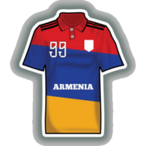 Armenia Football Jersey Sticker