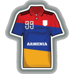 Armenia Football Jersey Sticker