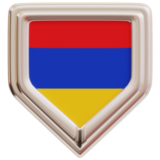 Armenia Frame Shape Sticker