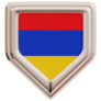 Armenia Frame Shape Sticker