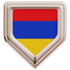 Armenia Frame Shape Sticker