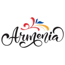 Armenia Handwritten Text Sticker