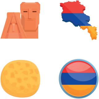 Armenia Icons Sticker Sheet