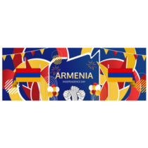 Armenia Independence Banner Sticker