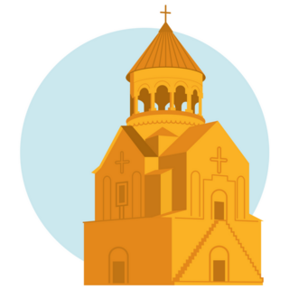 Armenia Monastery Sticker