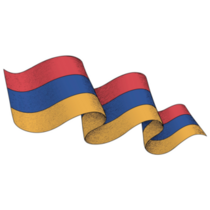 Armenia National Flag Ribbon Sticker