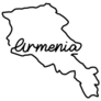 Armenia Outline Map Sticker
