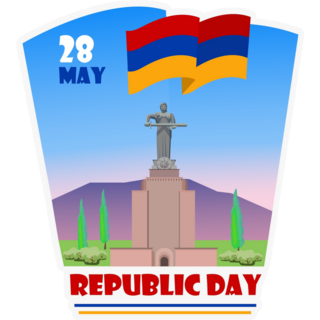 Armenia Republic Day Sticker