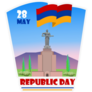 Armenia Republic Day Sticker
