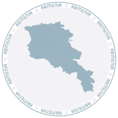 Armenia Round Logo Sticker