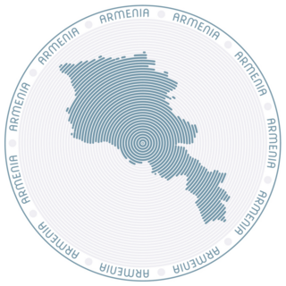 Armenia Round Logo Sticker