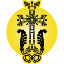 Armenian Cross Yellow Sticker