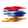 Armenian Flag Painted Sticker