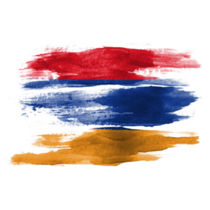 Armenian Flag Painted Sticker