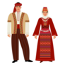 Armenian Folk Costume Sticker