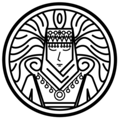 Armenian Line Art Sticker