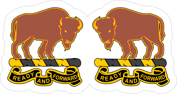 Army 10Th Cavalry Regiment Distinctive Unit Insignia Sticker