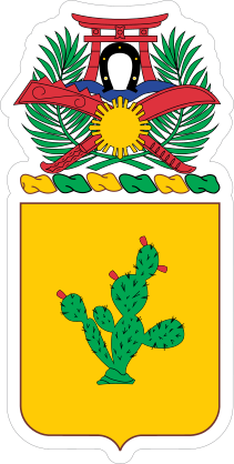 Army 12Th Cavalry Regiment Coat Of Arms Sticker