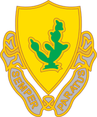 Army 12Th Cavalry Regiment Distinctive Unit Insignia Sticker