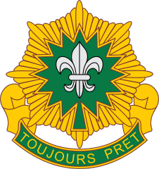 Army 2Nd Cavalry Regement Distinctive Unit Insignia Sticker