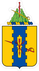 Army 4Th Cavalry Regement Coat Of Arms Sticker