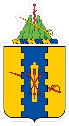 Army 4Th Cavalry Regement Coat Of Arms Sticker