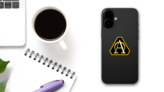 Army Acquisition Support Center Sticker on a Phone (New) example