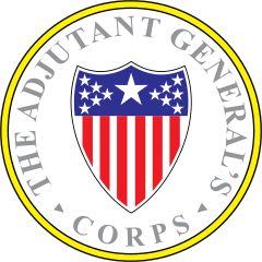 Army Adjutant General Corps Plaque Sticker