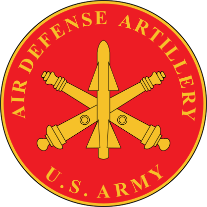 Army Air Defense Artillery Plaque Sticker