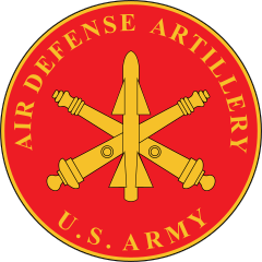 Army Air Defense Artillery Plaque Sticker
